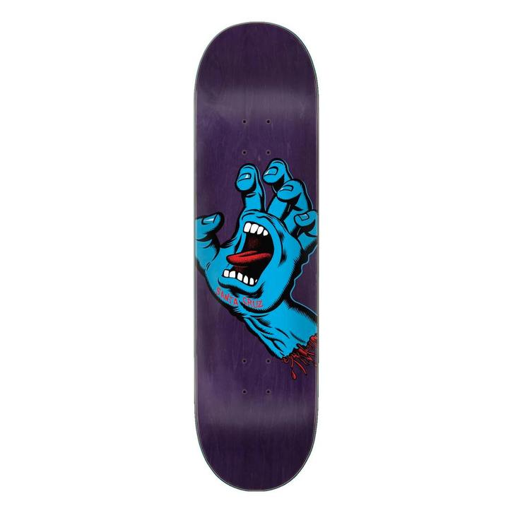 Santa Cruz Deck Screaming Hand 8.375 Purple, Sport en Fitness, Skateboarden, Verzenden