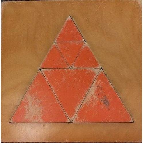 Puzzel driehoek oranje 7 stukjes (zie omschrijving), Boeken, Schoolboeken, Nieuw, Verzenden