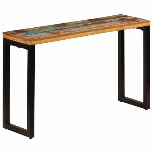vidaXL Wandtafel 120x35x76 cm massief gerecycled hout en, Huis en Inrichting, Tafels | Bijzettafels, Nieuw, Verzenden