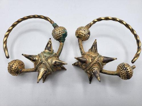 Viking periode Zilver, Verguld zilver Oorbellen, Antiek en Kunst, Antiek | Overige Antiek