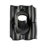 Kunststof dakpan Opnieuw Verbeterde Holle pan 4-pans zwart, Verzenden, Nieuw