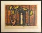Bernard Buffet (1928-1999) - Tournesols et melon, Antiek en Kunst