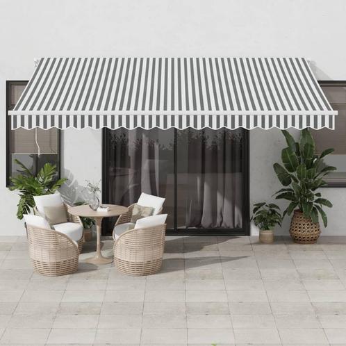 vidaXL Luifel handmatig uittrekbaar en LED 450x350 cm, Tuin en Terras, Zonneschermen, Nieuw, Verzenden