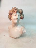 Beeld, Vrouw met tulband - 55 cm - Gips