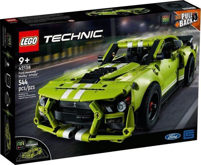 Lego Set - 42138 - Technic - Ford Mustang Shelby GT500, Kinderen en Baby's, Speelgoed | Duplo en Lego