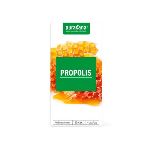 Purasana Propolis 135 mg 60 vegacapsules, Sport en Fitness, Gezondheidsproducten en Wellness, Nieuw, Verzenden