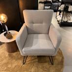 Fauteuil Lucas Lichtgrijs - Pronto Wonen, Nieuw, 75 tot 100 cm, Ophalen of Verzenden, Modern