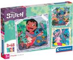 Stitch Puzzel (3x48 stuks) | Clementoni - Puzzels, Kinderen en Baby's, Speelgoed | Kinderpuzzels, Nieuw, Verzenden