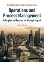 9781292350066 Operations and Process Management, Verzenden, Zo goed als nieuw, Nigel Slack