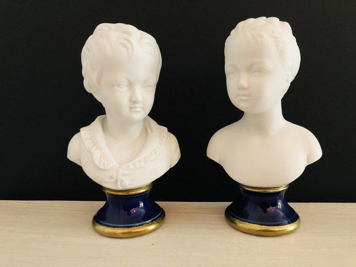 Daprès Jean Antoine Houdon. - Buste, Bustes de Louise et, Antiek en Kunst, Antiek | Glas en Kristal