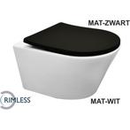 Wiesbaden Vesta Wandcloset Rimless - Mat Wit - met Shade, Ophalen of Verzenden, Nieuw