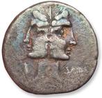 Romeinse Republiek Denarius C. Fonteius, Rome mint 114-113