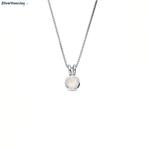 Zilveren  roze opaal kristal ketting, Sieraden, Tassen en Uiterlijk, Kettingen, Verzenden, Nieuw, Zilver
