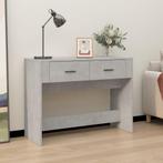 vidaXL Wandtafel 100x39x75 cm bewerkt hout betongrijs, 100 tot 150 cm, Verzenden, Nieuw, 75 cm of meer