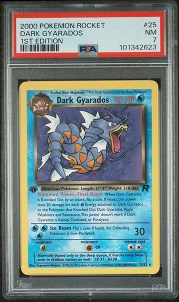 2000 Pokemon Base - Team Rocket - Dark Gyarados (1st Edition beschikbaar voor biedingen