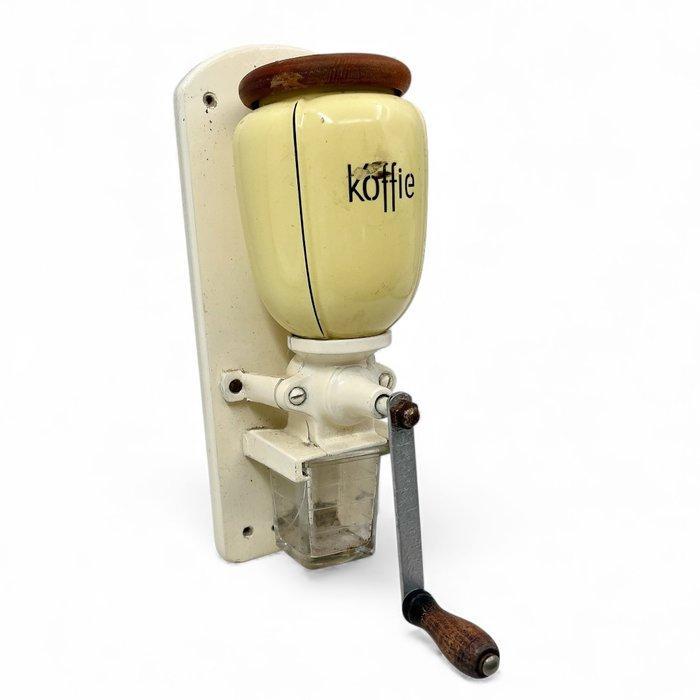 Koffiemolen - Hout, Metaal, Glas, Aardewerk - Wand, Antiek en Kunst, Antiek | Keukenbenodigdheden