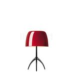 Foscarini Lumiere Tafellamp piccola, zwart verchroomd/rood -, Verzenden, Nieuw
