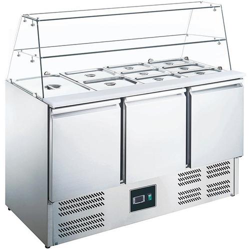 SARO Saladette met glas opbouw - ES 903 G, Zakelijke goederen, Horeca | Keukenapparatuur, Nieuw in verpakking