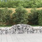 vidaXL Schanskorven 10 st gewelfd 300x50x40/60 cm, Tuin en Terras, 100 cm of meer, Verzenden, Nieuw, Metaal