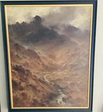 H. Moxon Cook (1844-1928/29) - Where the rain clouds gather, Antiek en Kunst, Kunst | Schilderijen | Klassiek