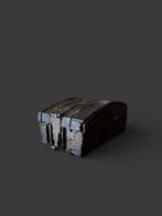 Coffret de messager - Brandkast - Hout, Leder, IJzer, Antiek en Kunst