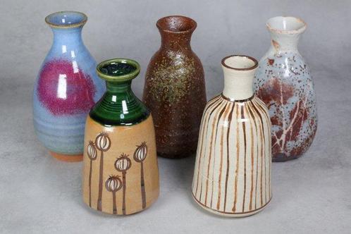 Mitsuaki Kato  (b 1933) - Fles (5) - Aardewerk - Vijf, Antiek en Kunst, Antiek | Overige Antiek