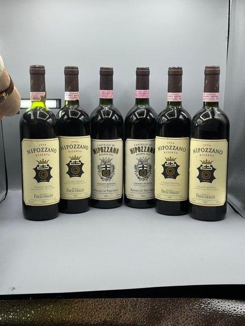 1992 x2 & 1996 x4 Frescobaldi, Castello di Nipozzano, Verzamelen, Wijnen