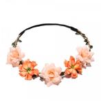 Bohemian style gevlochten haarbandje oranje, Hobby en Vrije tijd, Feestartikelen, Verzenden, Nieuw, Versiering, Oranje of Koningsdag
