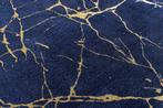 Tapijt MARBLE 160x240cm royal blauw goud - 44432, Ophalen of Verzenden, Nieuw