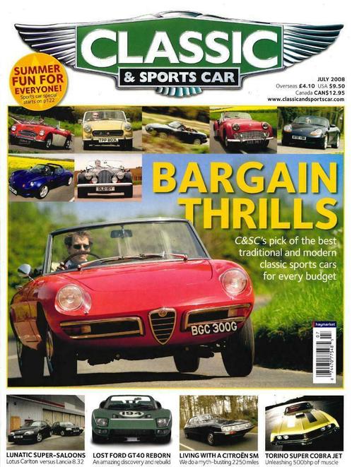 CLASSIC AND SPORTSCAR CITROËN SM FORD GT40, Boeken, Auto's | Folders en Tijdschriften, Gelezen, Algemeen, Verzenden