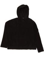 NIKE Womens Hooded Fleece Jumper UK 16 Large Black Polyester, Verzenden, Nieuw