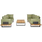 SUNS Nardo sofa loungeset 5 delig soft green mixed weave /, Tuin en Terras, Tuinsets en Loungesets, Ophalen of Verzenden, Nieuw