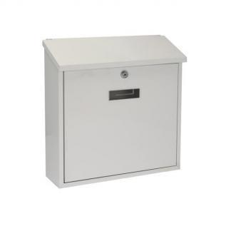 Brievenbus | GardaLux (Gegalvaniseerd staal, Wit), Tuin en Terras, Brievenbussen, Nieuw, Verzenden