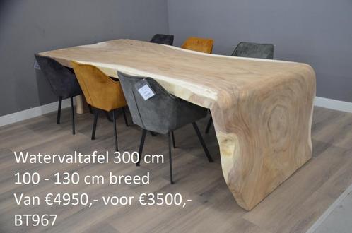 Boomstamtafels | Goedkoopste van Nederland | Zelf uitzoeken, Huis en Inrichting, Tafels | Eettafels, 200 cm of meer, Nieuw, Eikenhout