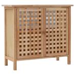 vidaXL Wastafelkast 66x29x61 cm massief walnotenhout, Verzenden, Nieuw