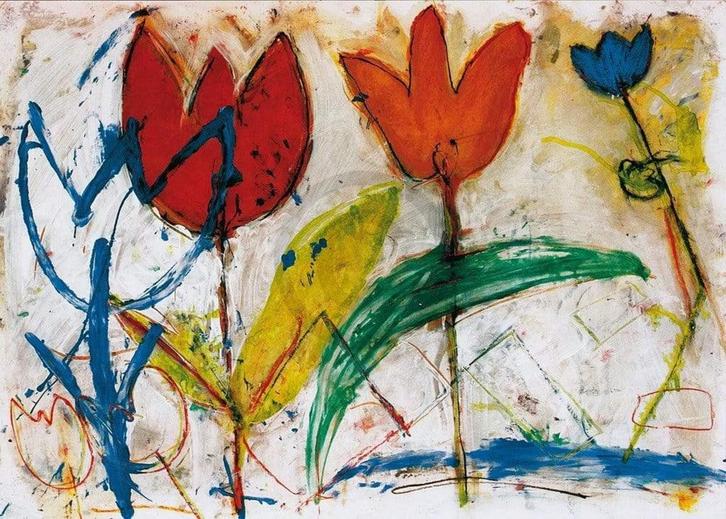 Kunstdruk Ursula Meyer-Petersen - Tulips 70x50cm, Huis en Inrichting, Woonaccessoires | Schilderijen, Tekeningen en Foto's, Nieuw