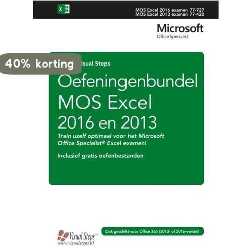 Oefeningenbundel MOS Excel 2016 en 2013 basis 9789059055926, Boeken, Informatica en Computer, Zo goed als nieuw, Verzenden