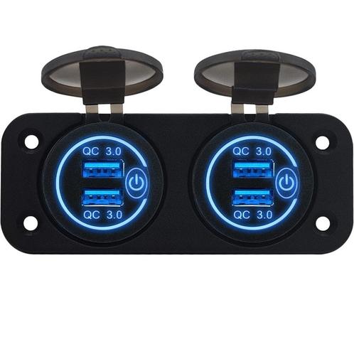 ProRide 12V USB Stopcontact 4 Poorten met Schakelaar -, Doe-het-zelf en Verbouw, Elektra en Kabels, Nieuw, Verzenden