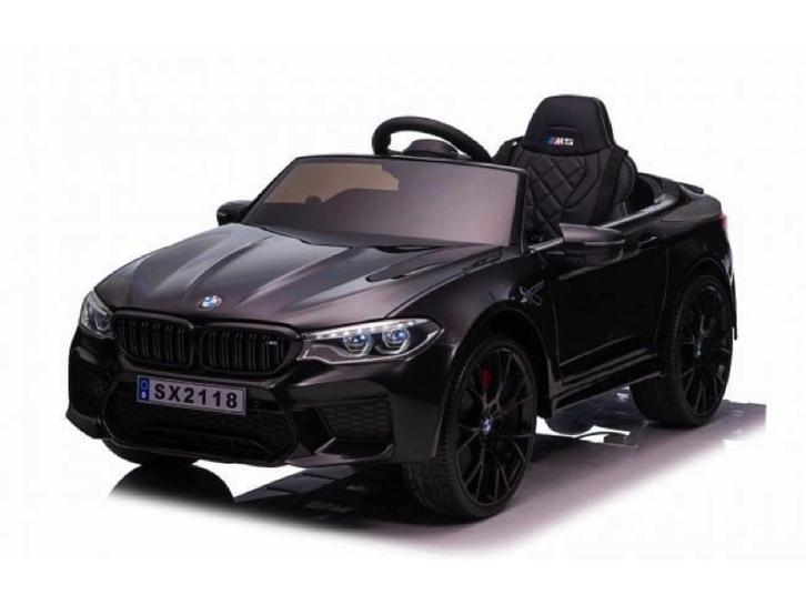 BMW M5, Leder zitje, Rubberen banden, Kinder Accu Auto!, Kinderen en Baby's, Speelgoed | Buiten | Accuvoertuigen, Nieuw, Ophalen of Verzenden