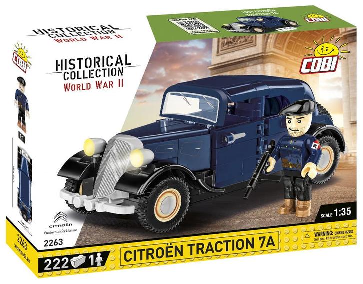 COBI  WW2 2263 - Citroën Traction 7A (Leger bouwsets), Kinderen en Baby's, Speelgoed | Bouwstenen, Nieuw, Verzenden