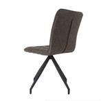 Leuke draaibare stoel met metalen poten in grijs /antraciet