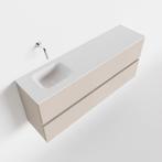 MONDIAZ ADA 120cm toiletmeubel linen. LEX wastafel talc, Ophalen of Verzenden, Nieuw, Bad