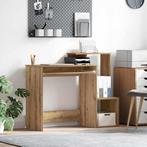 vidaXL Bureau met plank Artisan Eiken 106 x 40 x 88.5 cm, Verzenden, Nieuw