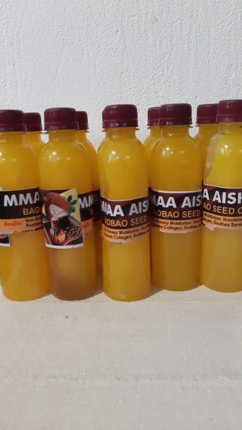 Baobab zaad olie uit Ghana, Sport en Fitness, Gezondheidsproducten en Wellness, Lichaamsverzorging, Nieuw, Verzenden