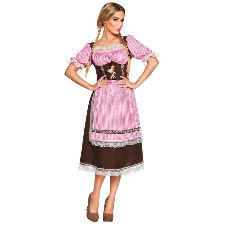 Dirndl Jurk Oktoberfest Lang, Kinderen en Baby's, Carnavalskleding en Verkleedspullen, Nieuw, Verzenden