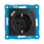 ION | Wandcontactdoos RA | met USB en USB-C, Ophalen of Verzenden, Nieuw, Schakelaar
