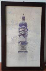 Edward Kilbourne Foote (1857-1909) - Torre con orologio, Antiek en Kunst, Kunst | Schilderijen | Klassiek