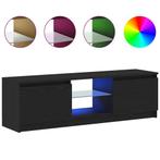 TV Meubel LED Zwart Eiken 120cm - Retourdeal - 59% Korting!, Huis en Inrichting, 100 tot 150 cm, Nieuw, Ophalen of Verzenden, Minder dan 100 cm
