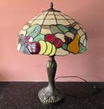 Tiffany stijl tafellamp - Tafellamp - Glas, Staal, Antiek en Kunst