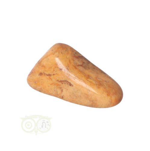 Gele Jaspis trommelsteen Nr 19 - 16 gram - Zuid Afrika, Sieraden, Tassen en Uiterlijk, Edelstenen, Nieuw, Verzenden